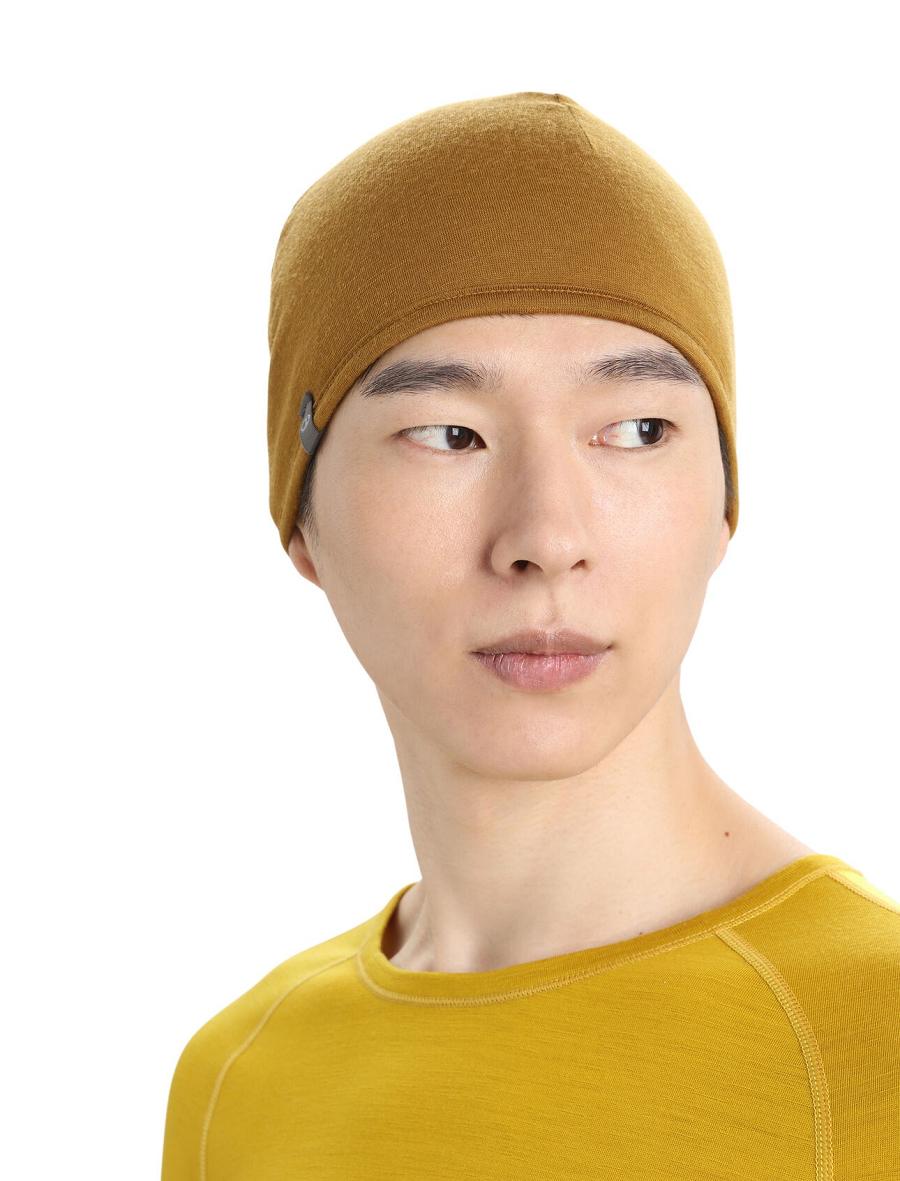 Czapki Icebreaker Unisex Merino Pocket Beanie Damskie Zielone | PL 1462PJJQ